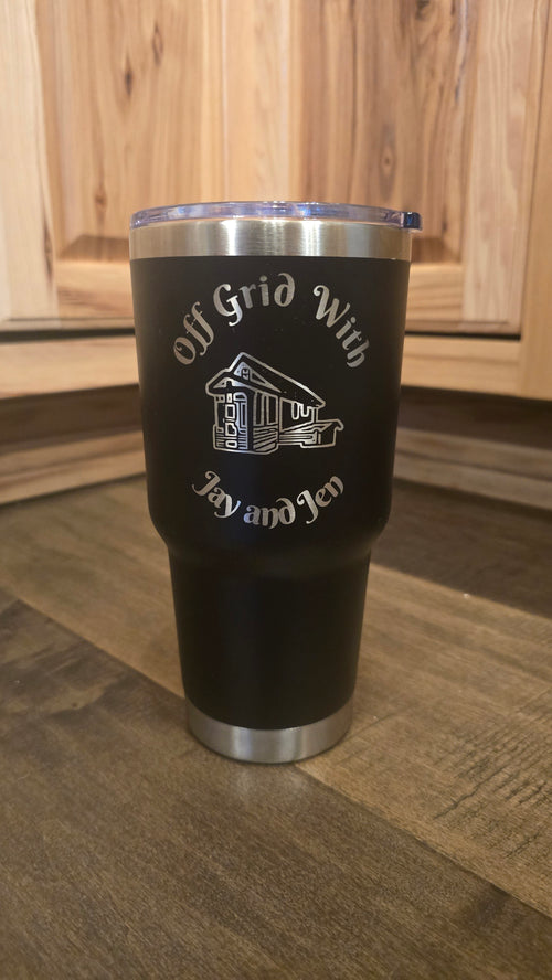 Off Grid With Jay and Jen – Custom Stainless Steel Tumbler (20 oz & 30 oz)
