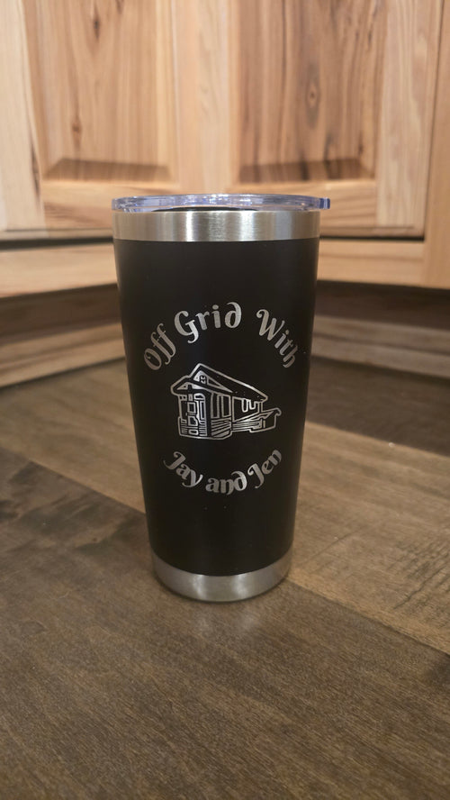 Off Grid With Jay and Jen – Custom Stainless Steel Tumbler (20 oz & 30 oz)